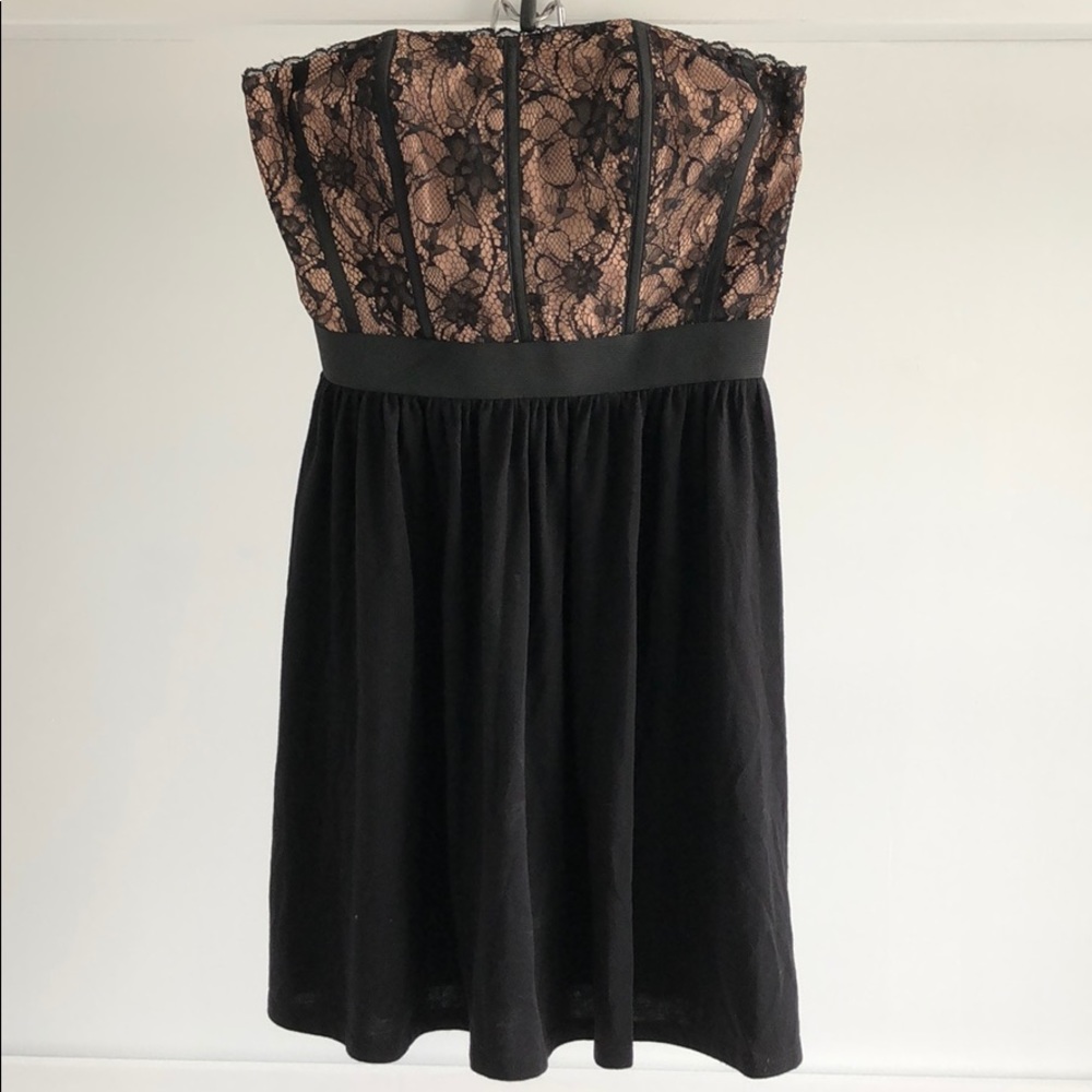 Strapless Lace Dress